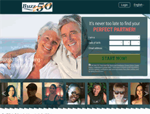 Tablet Screenshot of dating.buzz50.com